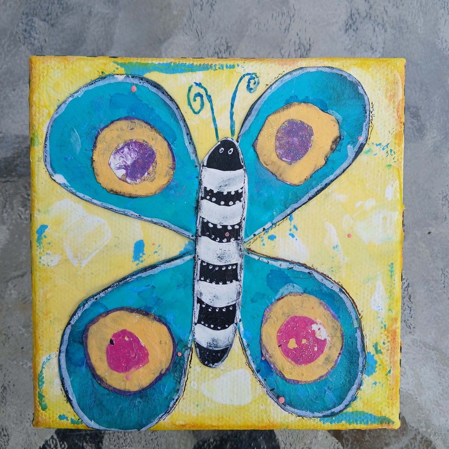 Painted Paper Collage - Butterfly Workshop