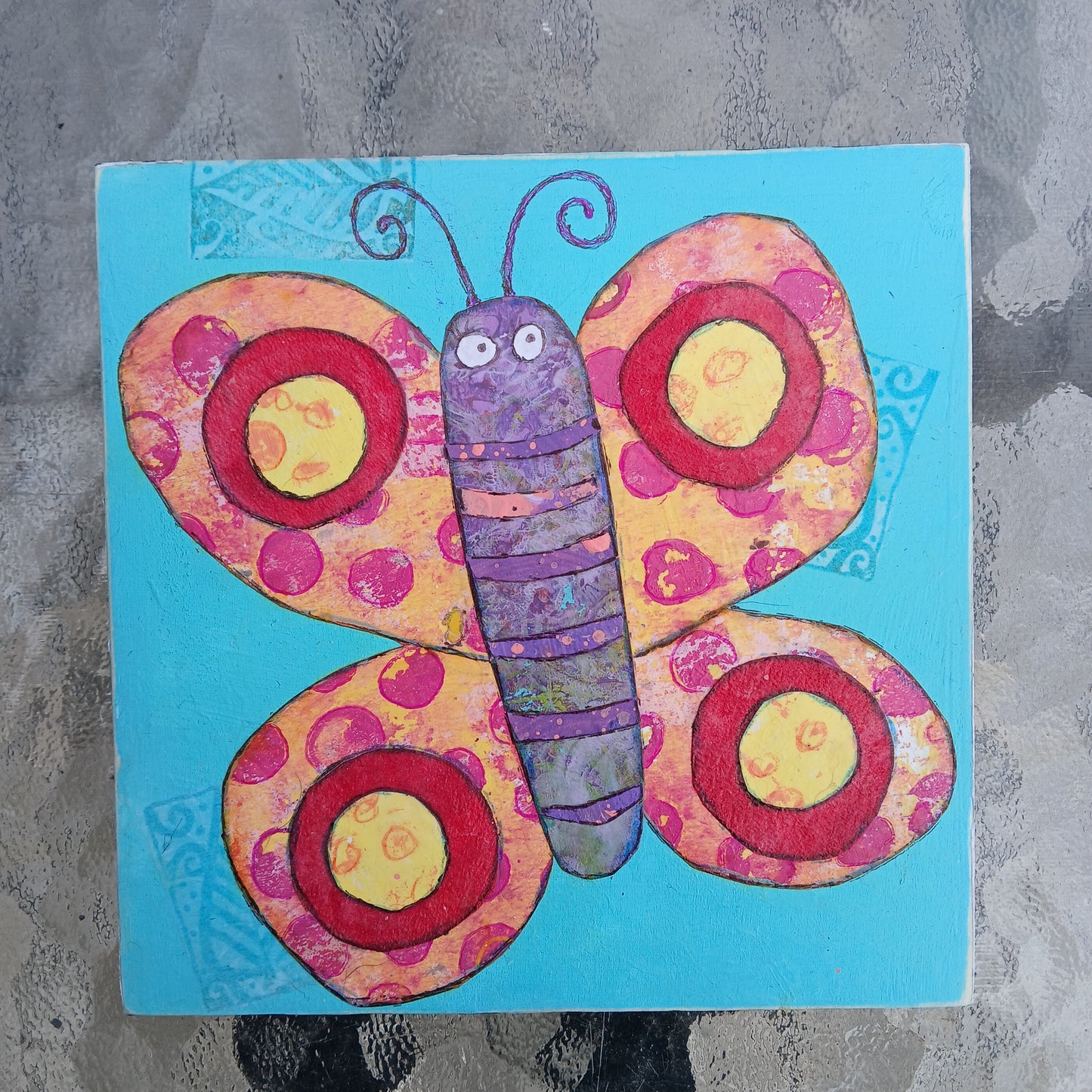 Painted Paper Collage - Butterfly Workshop