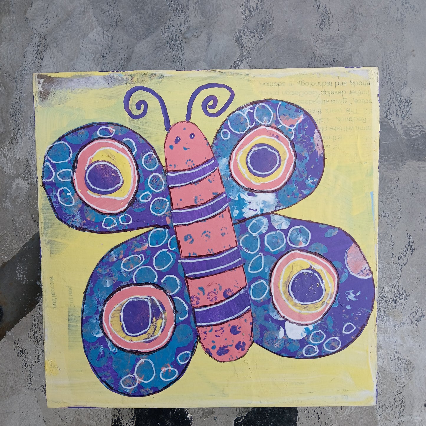 Painted Paper Collage - Butterfly Workshop