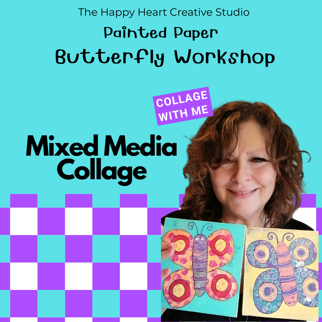 Painted Paper Collage - Butterfly Workshop