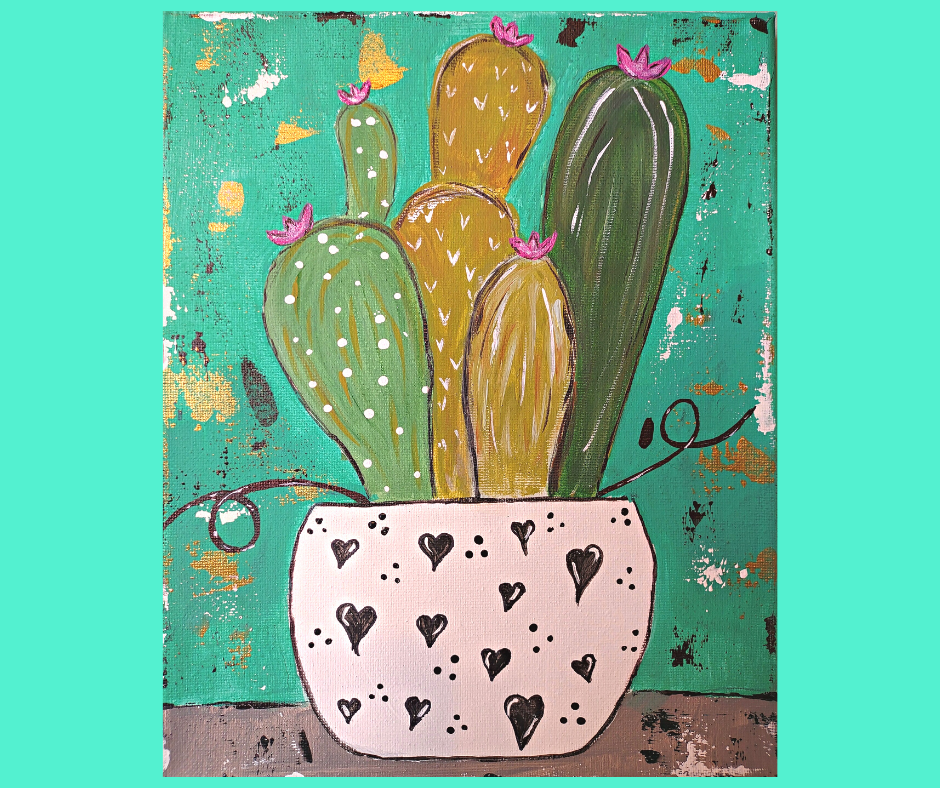 Spring Cactus - Step-by-Step Online Video Tutorial